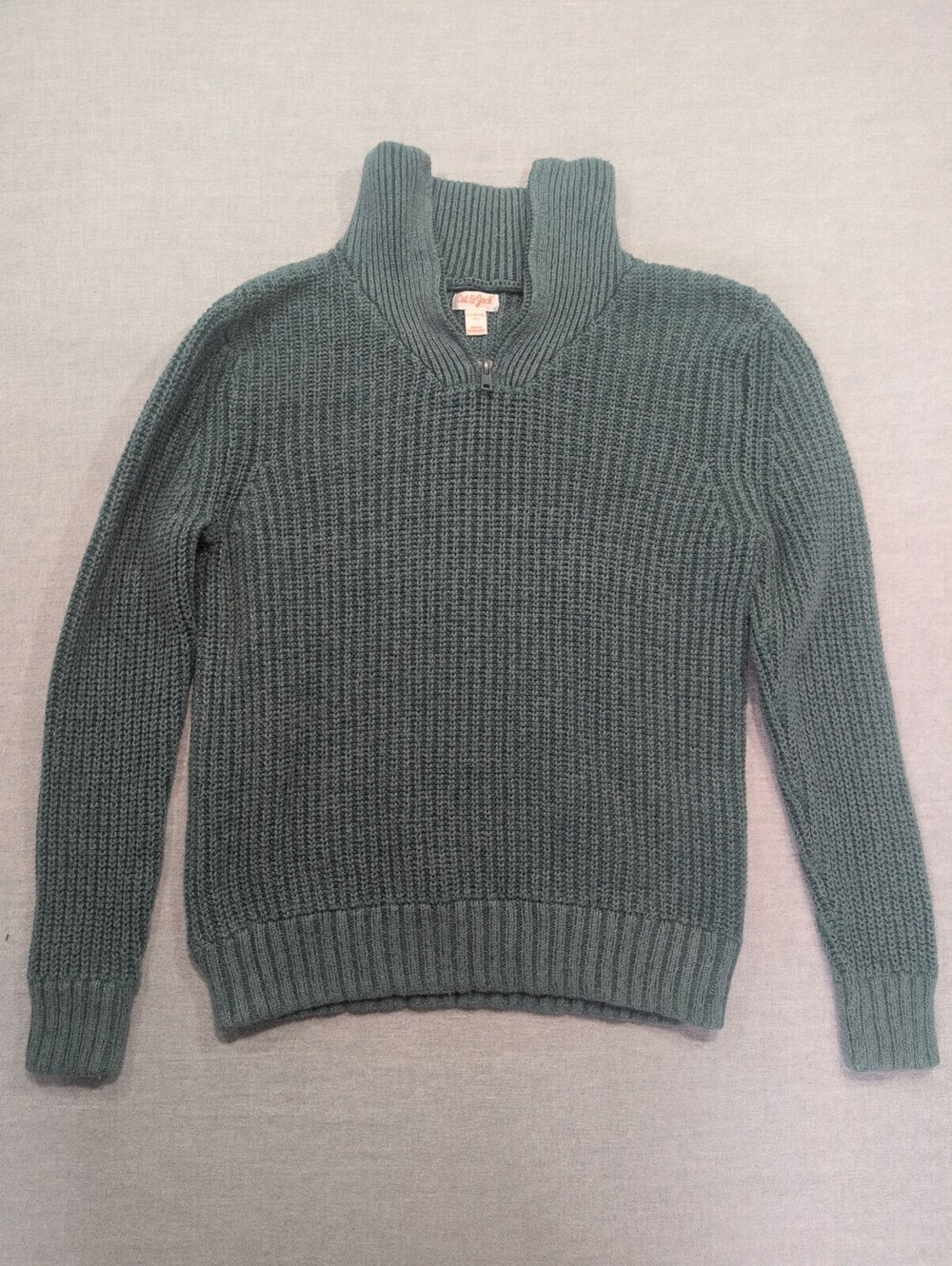 Cat & Jack green ribbed knit sweater